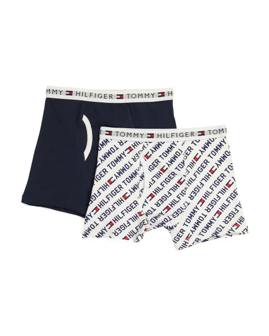 

2 шт. боксеры с логотипом для мальчиков Tommy Hilfiger, белый