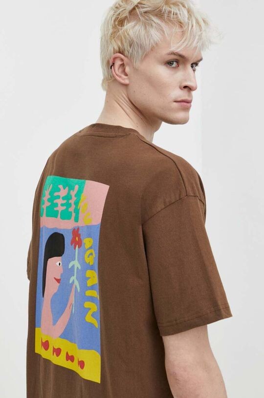 

Футболка из хлопка x ARTHUR LONGO Volcom, коричневый