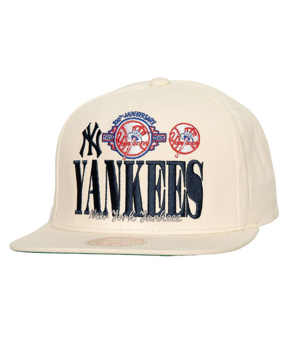 

Мужская кремовая кепка New York Yankees Reframe Retro Snapback Mitchell & Ness