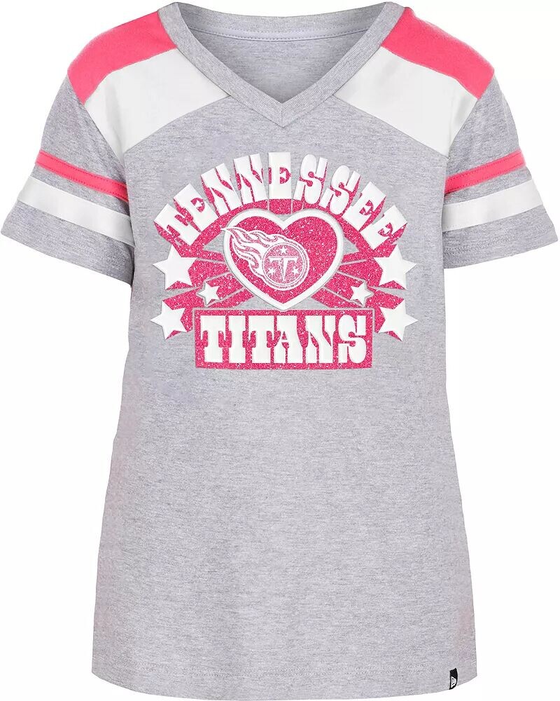 

Футболка с блестящими звездами New Era для девочек Tennessee Titans