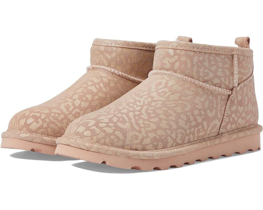 

Ботинки Bearpaw Shorty Exotic, цвет Pink Leopard Glitter