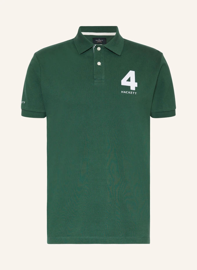 Рубашка-поло из пике Hackett London, зеленый