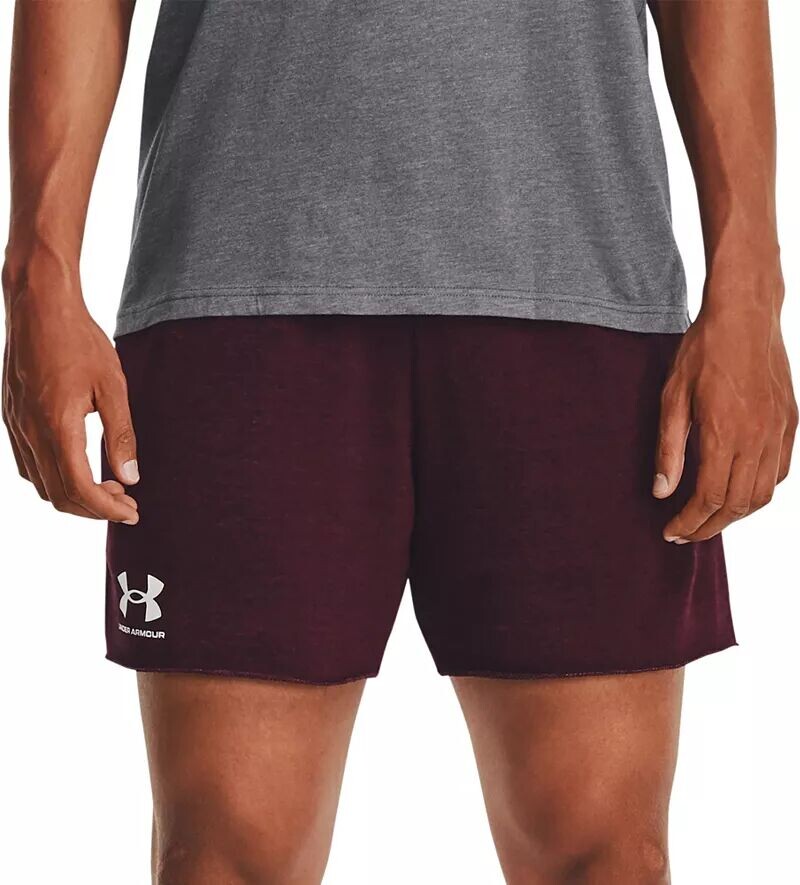 

Мужские шорты Rival Terry 6 дюймов Under Armour, темно-бордовый
