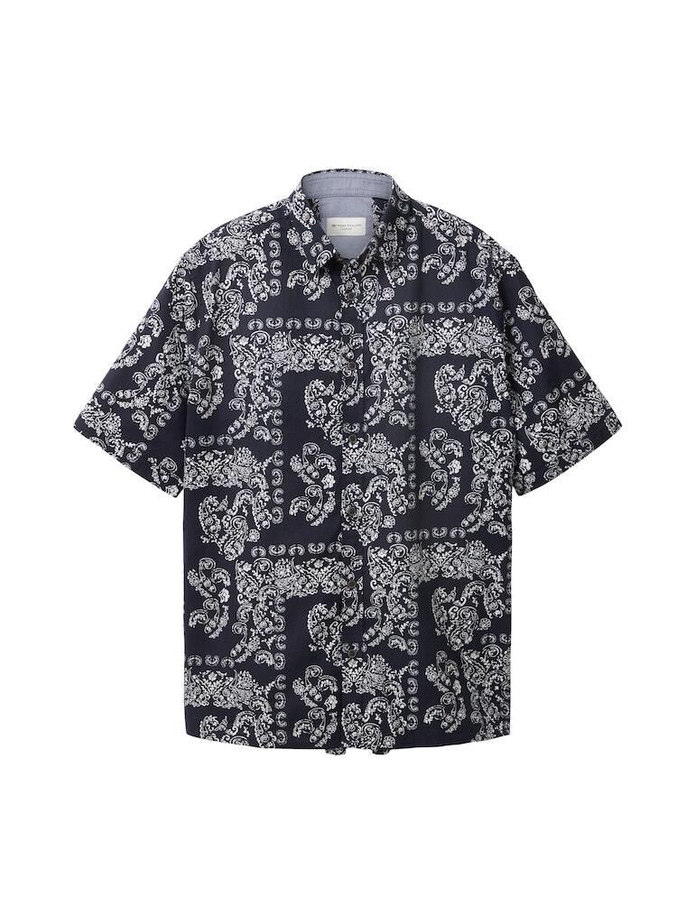 цена Рубашка Tom Tailor Halbarm, цвет navy big paisley design