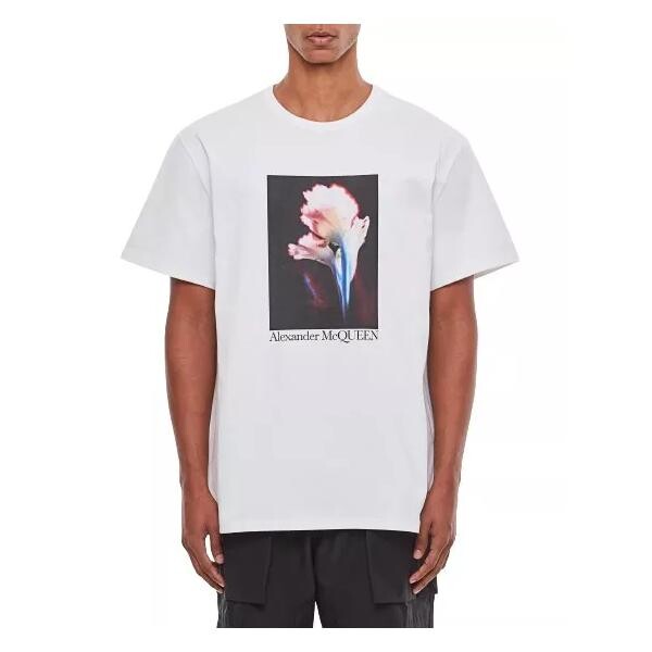 

Футболка oversize cotton t-shirt Alexander Mcqueen, белый