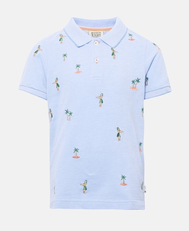

Рубашка поло Scotch & Soda, белый