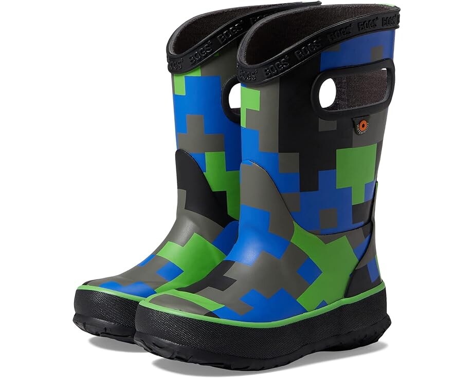 

Ботинки Bogs Rain Boot Big Camo, черный/зеленый