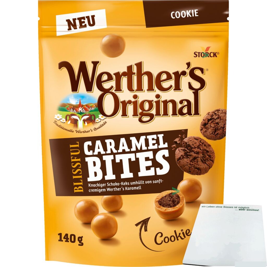 

Печенье Werther's Original Blissful Caramel Bites (пакетик 140г) + блок usy