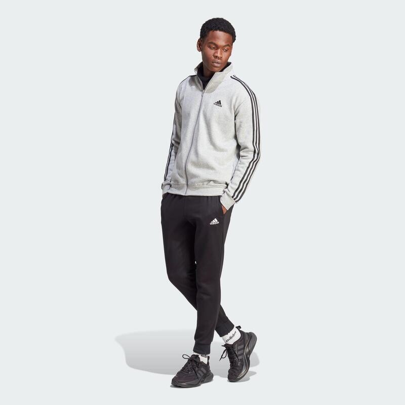 

Базовый флисовый спортивный костюм с 3 полосками ADIDAS, цвет gris