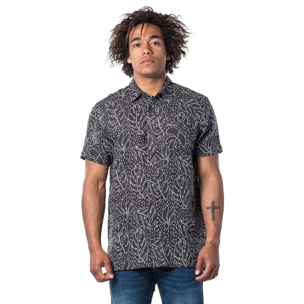 

Рубашка с коротким рукавом Rip Curl Motif Linen, черный