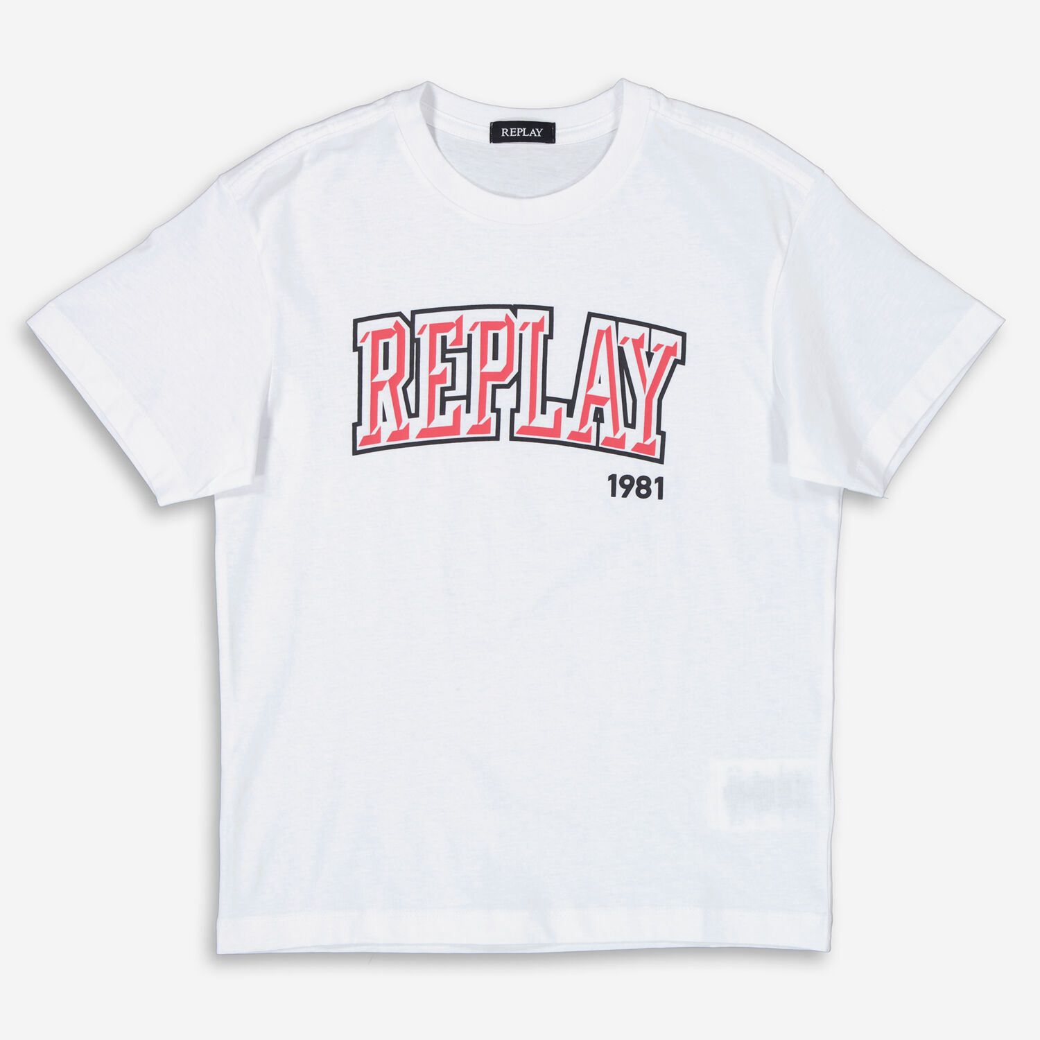 цена Белая футболка с логотипом Replay