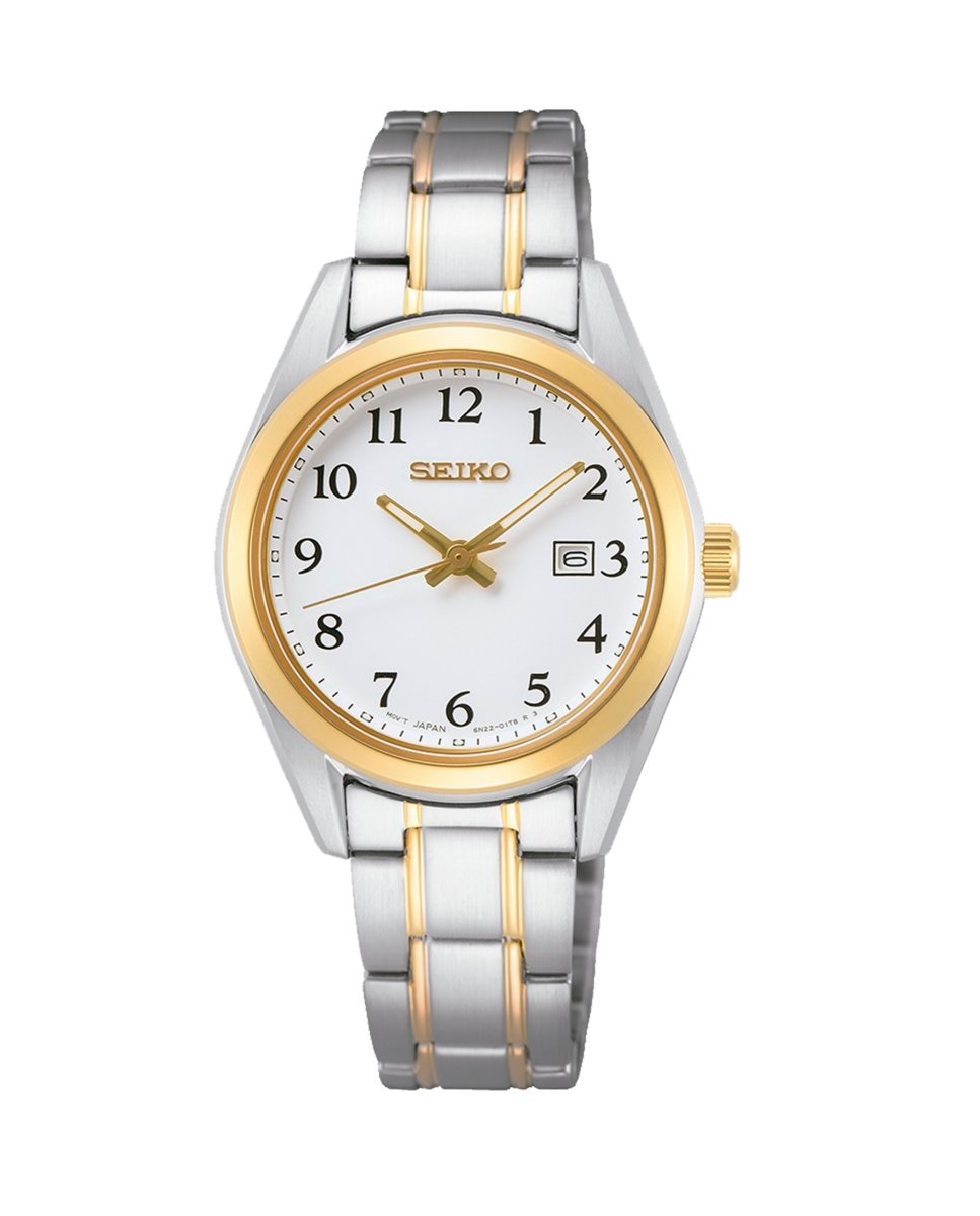 Женские часы Neo classic SUR466P1 со стальным и серебряным ремешком Seiko, серебро everswiss часы 9738 gzw коллекция classic