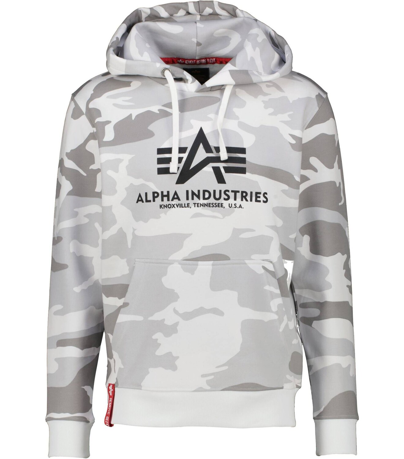 

Толстовка с капюшоном Alpha Industries, серый
