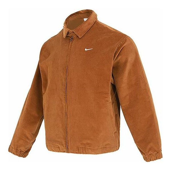 Куртка Nike Life Harrington Cord Jacket 'Brown', коричневый