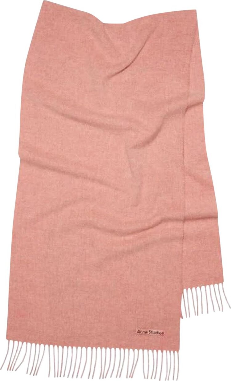 Шарф Acne Studios Fringe Wool 'Rose Melange', розовый