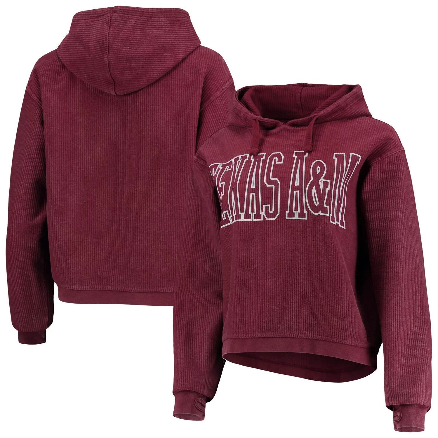 

Женский пуловер с капюшоном Pressbox Maroon Texas A&M Aggies Southlawn