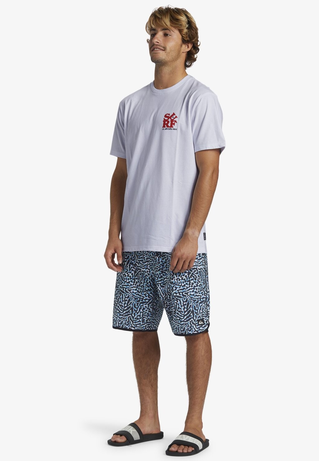 

Футболка с принтом SURF MOE Quiksilver, цвет white