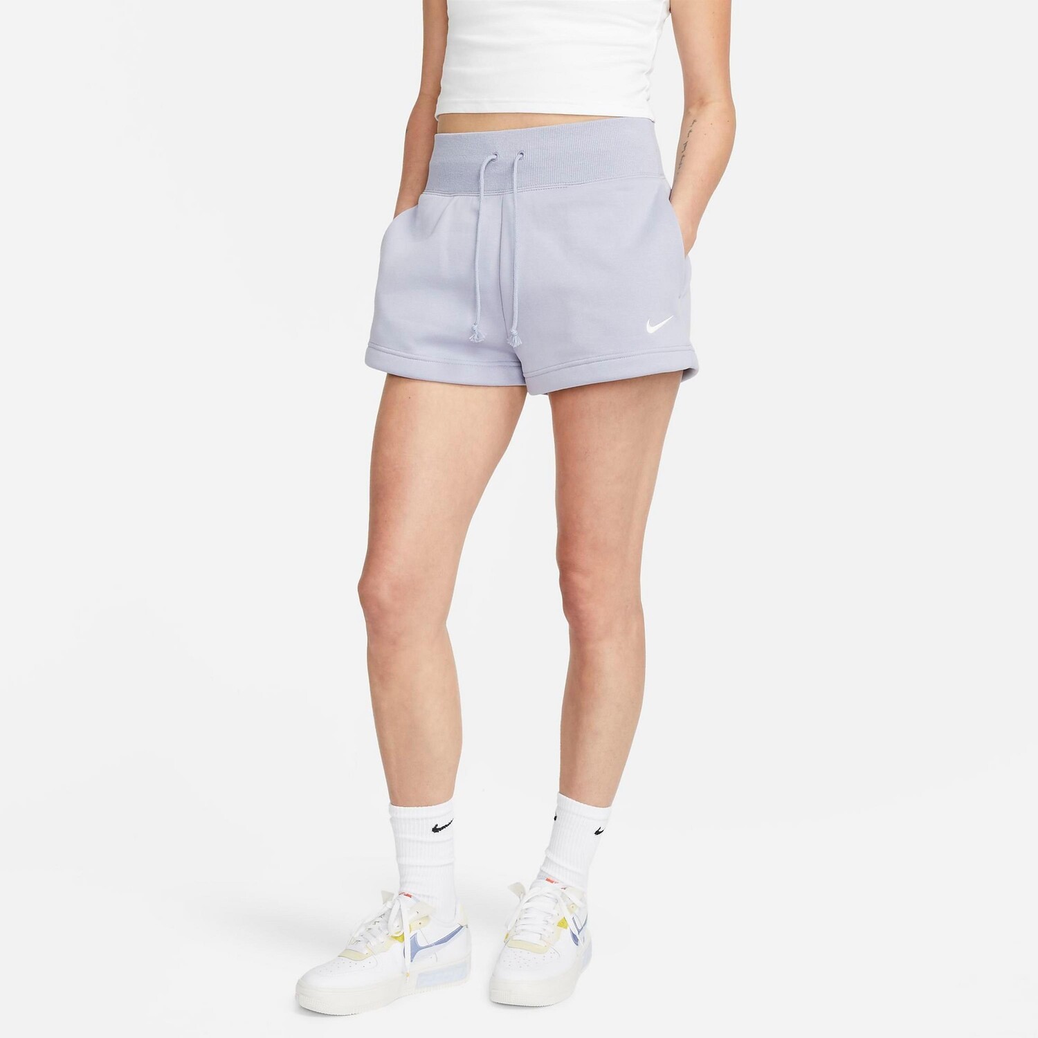 

Женские шорты Nike Sportswear из флиса с высокой посадкой Phoenix, фиолетовый
