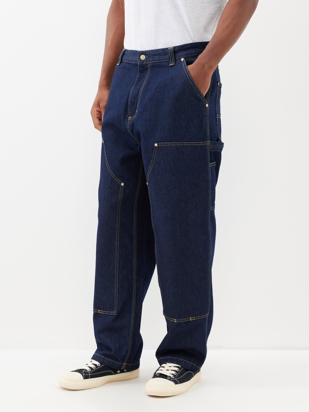 

Джинсы широкого кроя nash с нашивкой-логотипом Carhartt WIP, синий