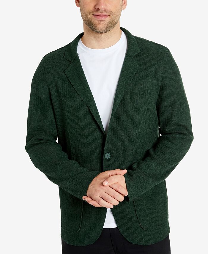 

Мужское трикотажное спортивное пальто свободного кроя Flex Kenneth Cole, зеленый