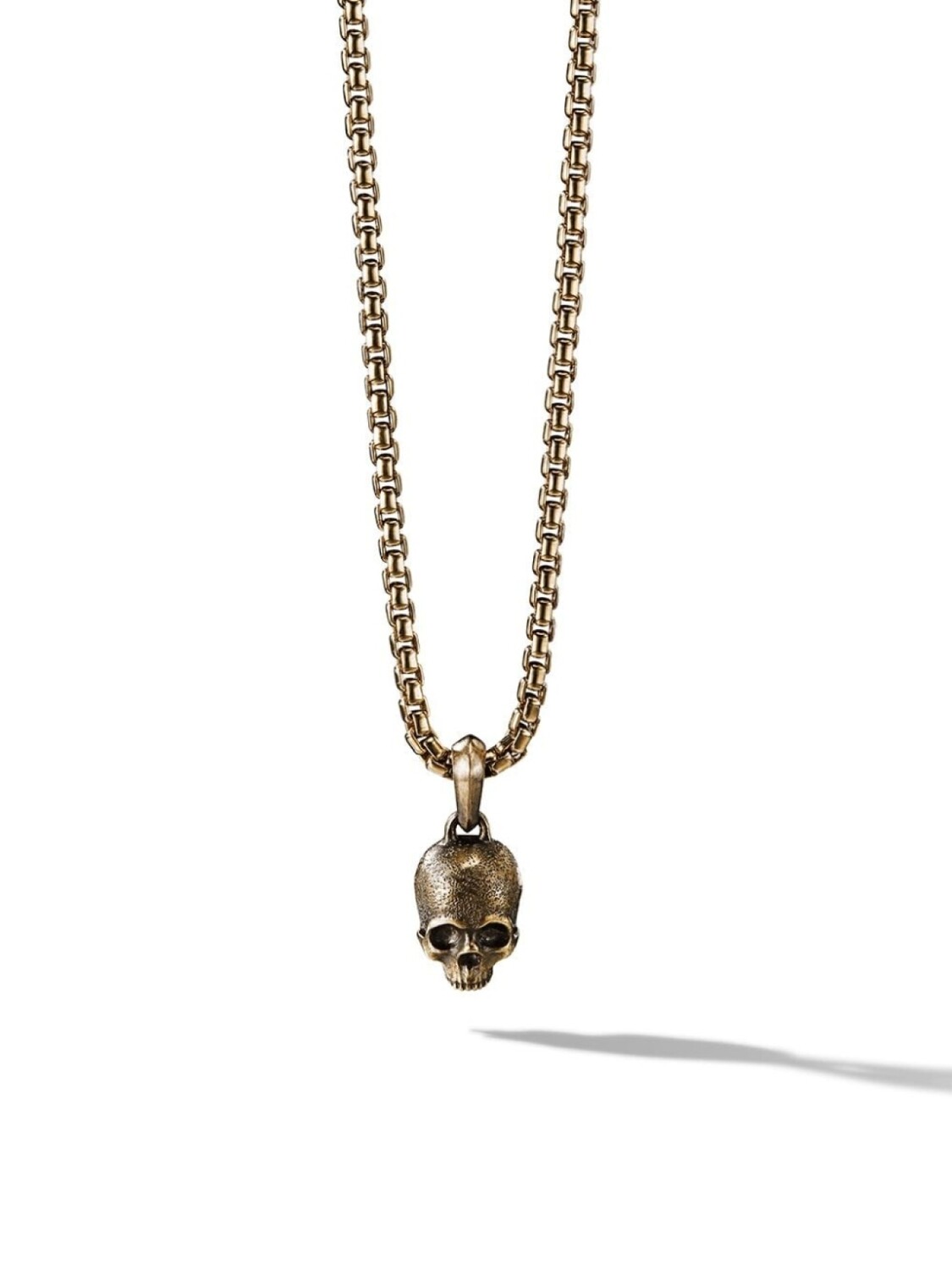 

Подвеска Memento Mori Skull из желтого золота David Yurman, золотой