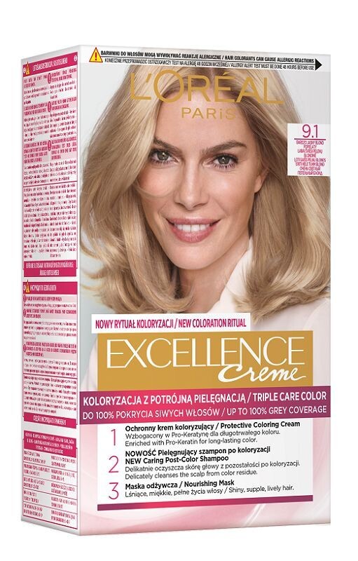 

L’Oréal Excellence 9.1 краска для волос, 1 шт.