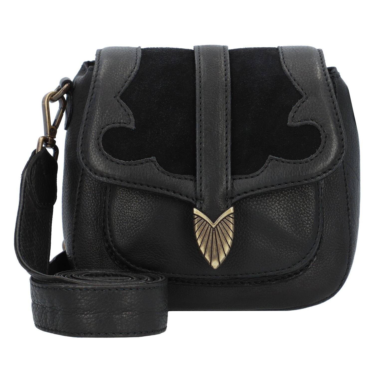 

Сумка через плечо Cowboysbag Western Umhängetasche Leder 18 см, черный