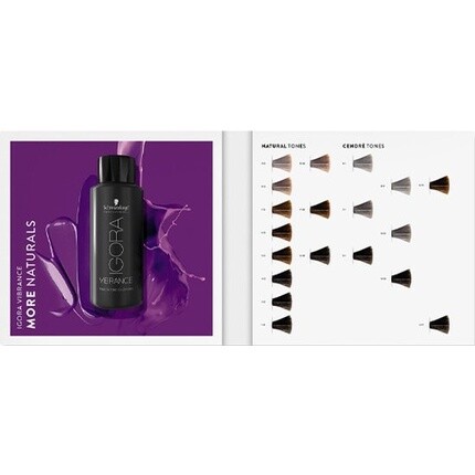 

Таблица цветов компактной книги Schwarzkopf Igora Royal Vibrance