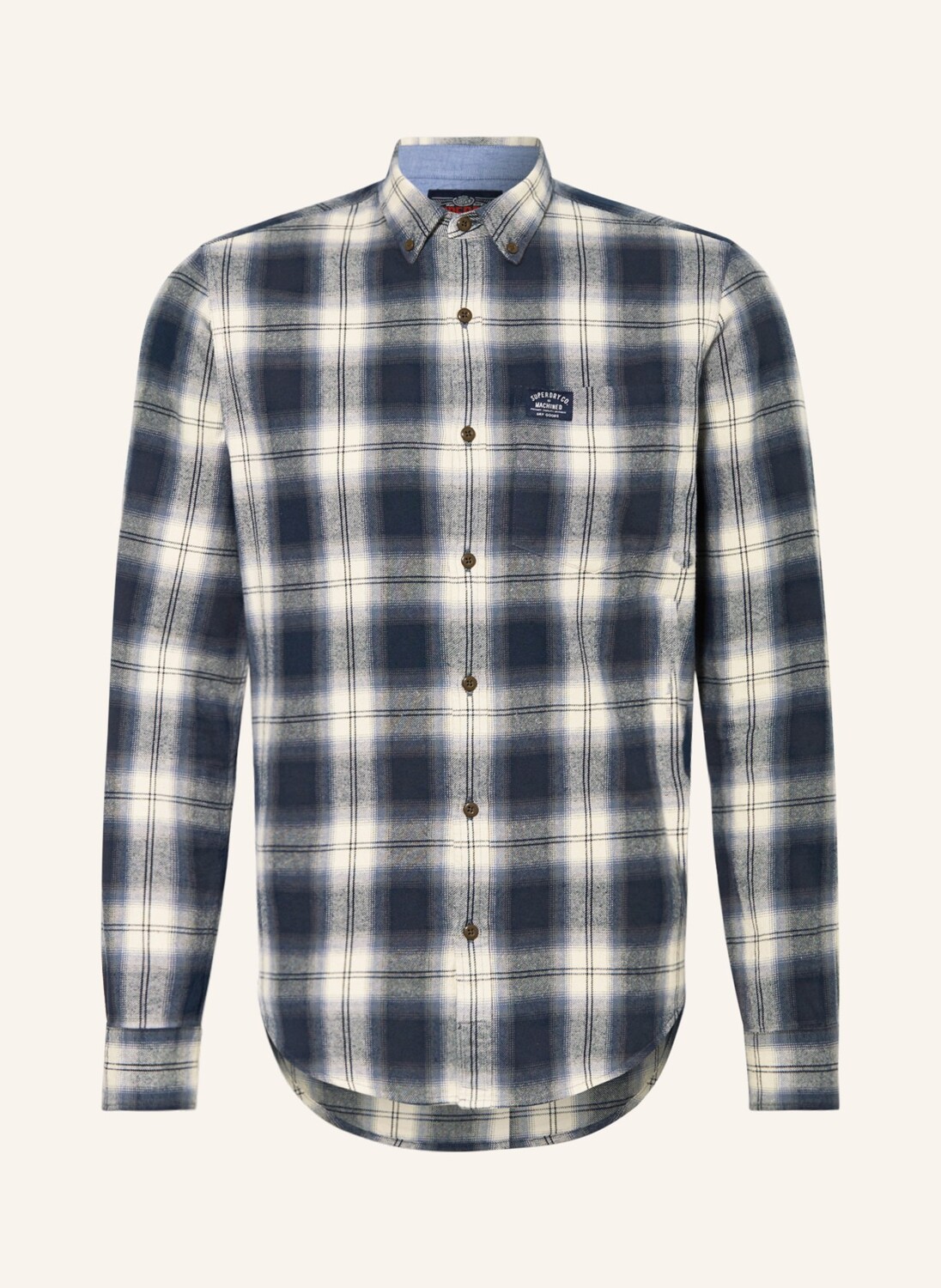 

Рубашка Superdry Regular Fit, темно-синий
