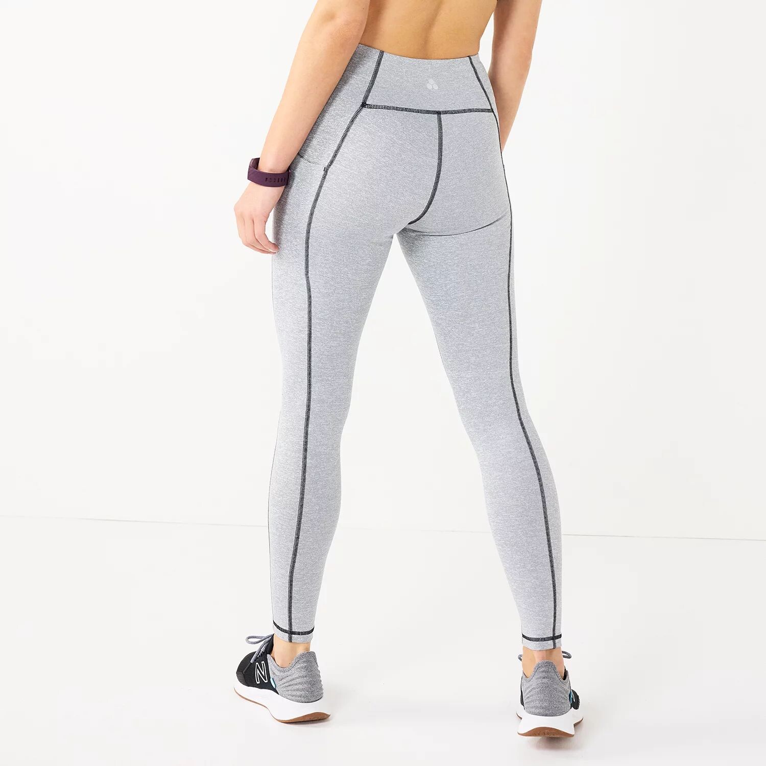 

Женские леггинсы во всю длину Tek Gear Ultrastretch с высокой талией и боковыми карманами Tek Gear, черный