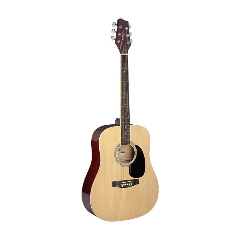 

Акустическая гитара Stagg SA20D NAT Dreadnought Basswood Top Nato Neck 6-String Acoustic Guitar - Natural