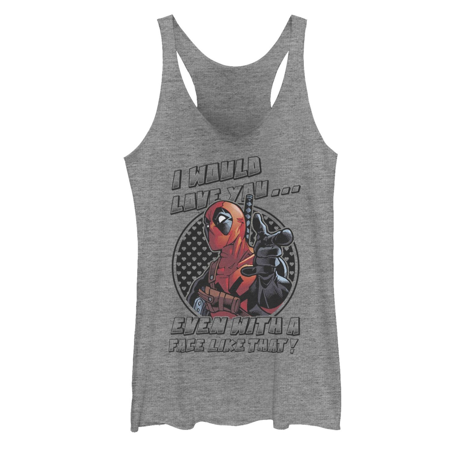

Детский графический танк Marvel Deadpool Love A Face Like This Hearts Marvel