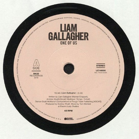 цена Виниловая пластинка Gallagher Liam - One Of Us
