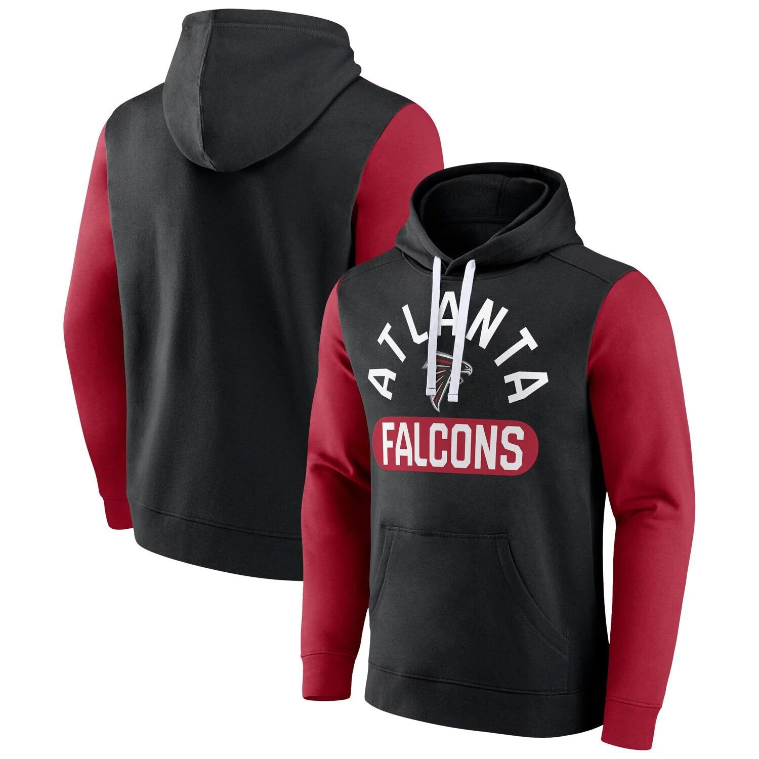 

Мужской черный пуловер с капюшоном Atlanta Falcons Extra Point Fanatics