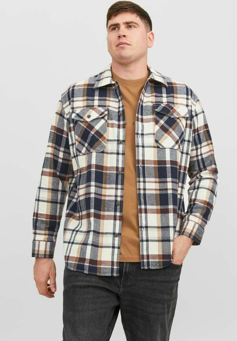 

Легкая куртка JJEEDDIE OVERSHIRT LS PLS Jack & Jones, Cloud Dancer