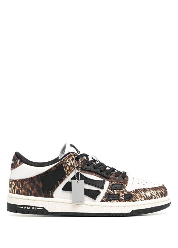 

Женские кожаные кроссовки skel leopard Amiri