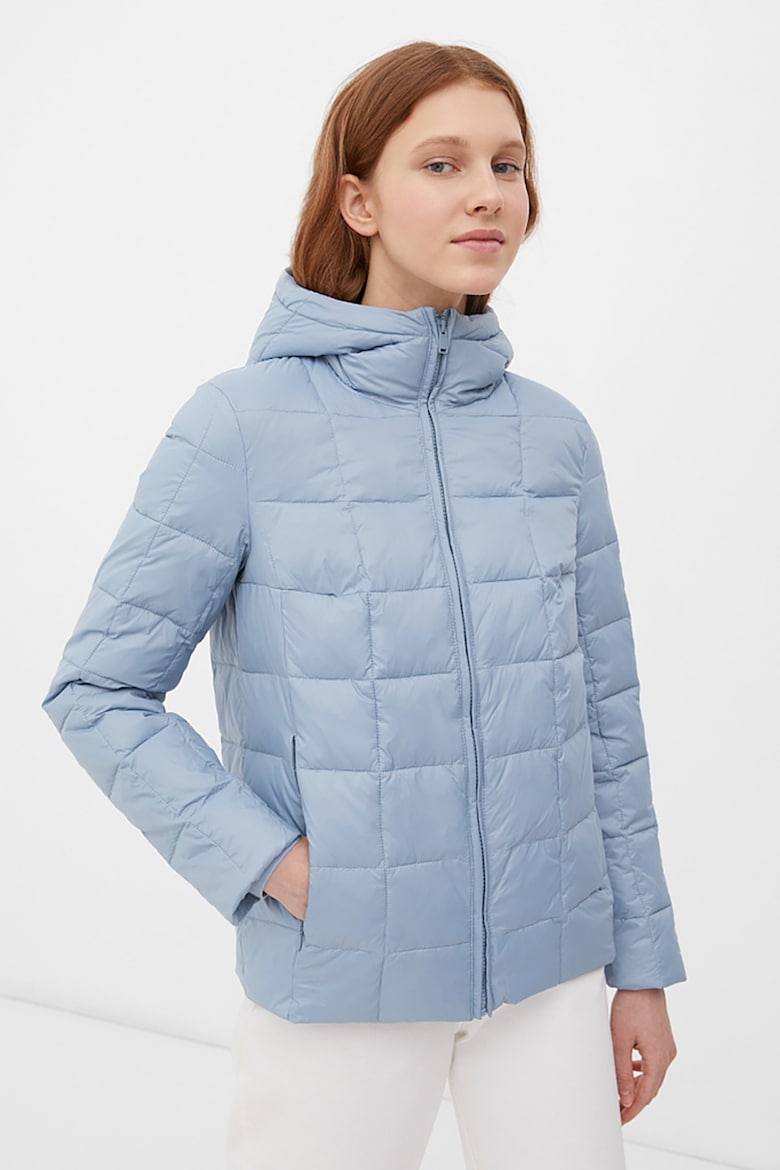 цена Зимняя стеганая куртка с капюшоном Finn Flare, синий