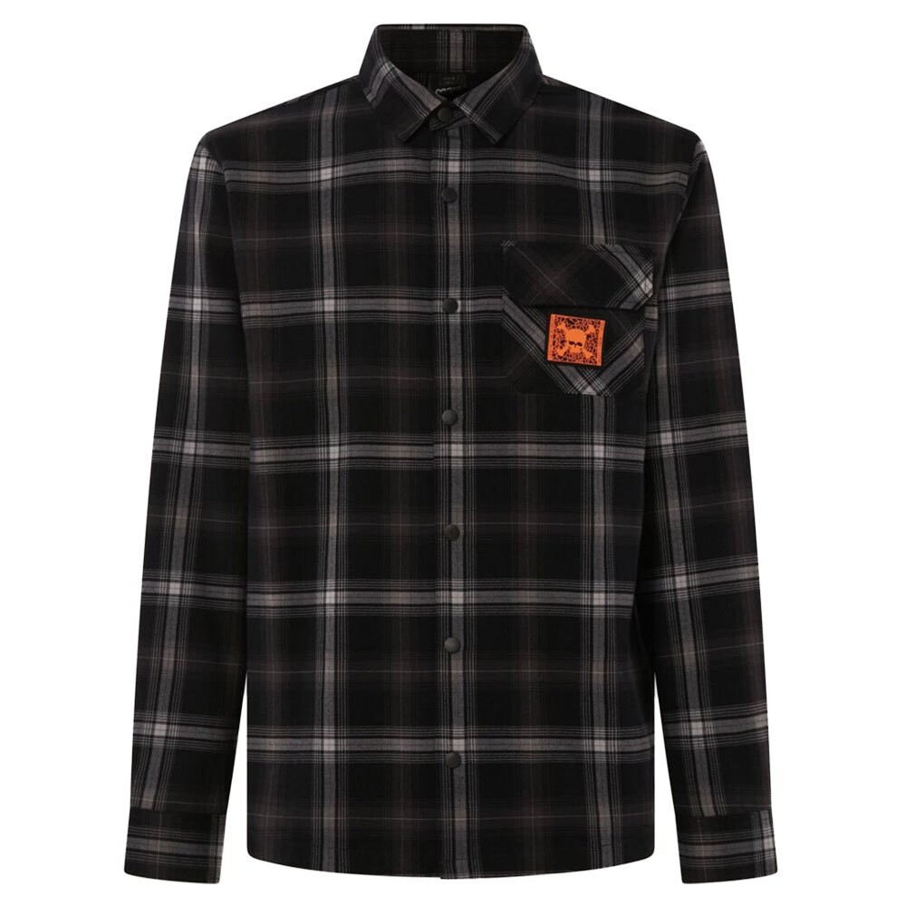 

Рубашка с длинным рукавом Oakley TC Skull Flannel, серый