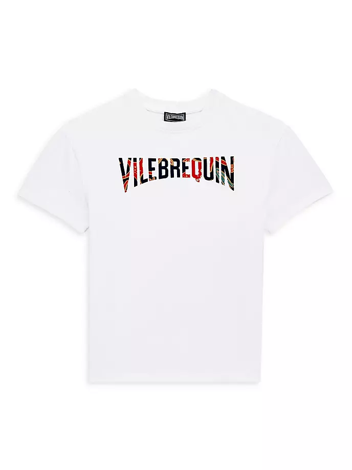 

Футболка с логотипом Little Boy's & Boy's Vilebrequin, цвет blanc