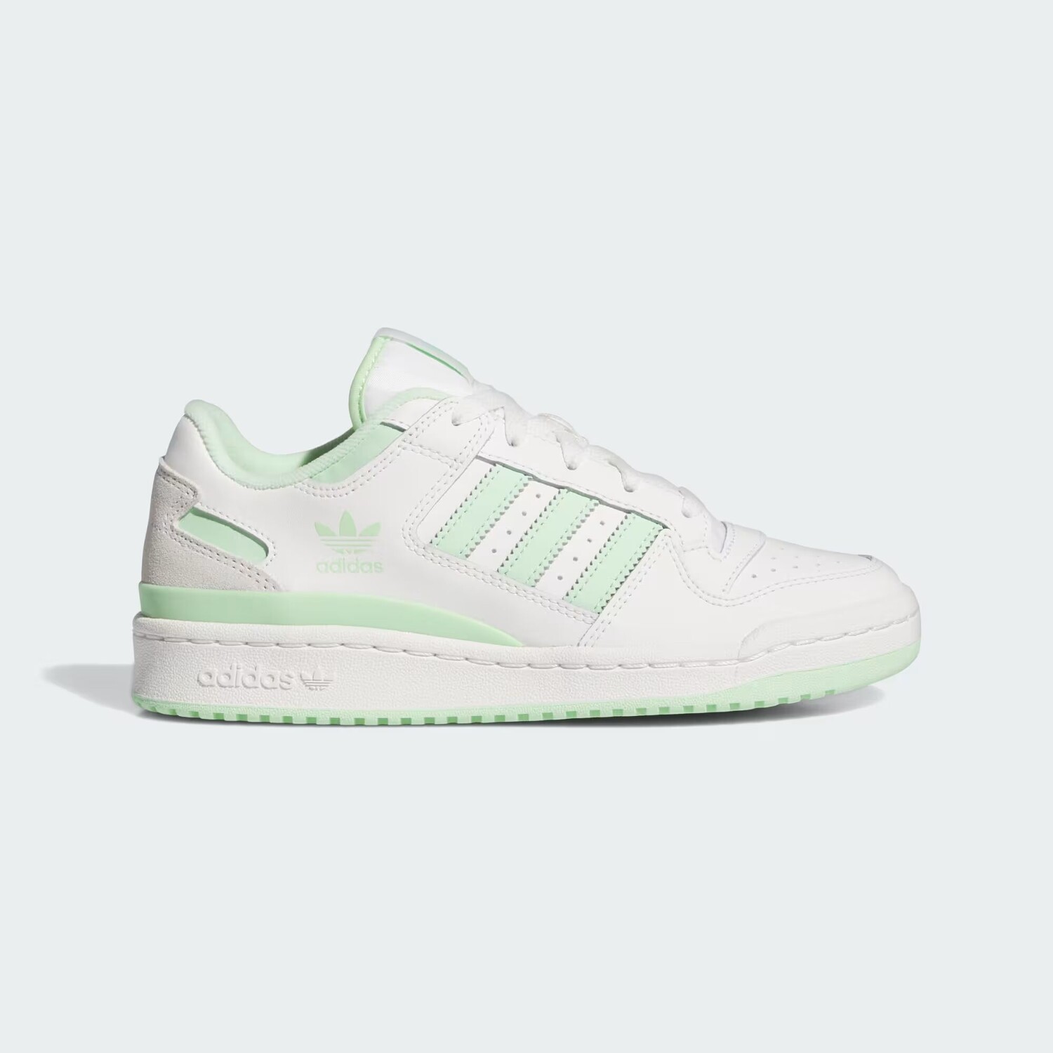

Кроссовки Forum Low CL Adidas, цвет Cloud White/Semi Green Spark/Cloud White