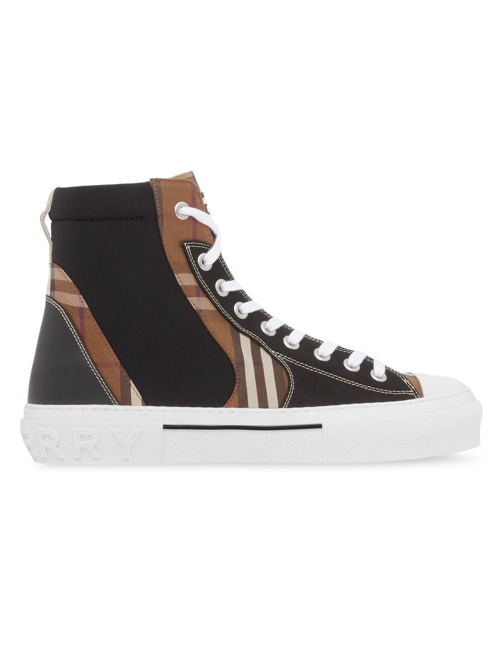 

Высокие кроссовки в клетку Kai Burberry, черный