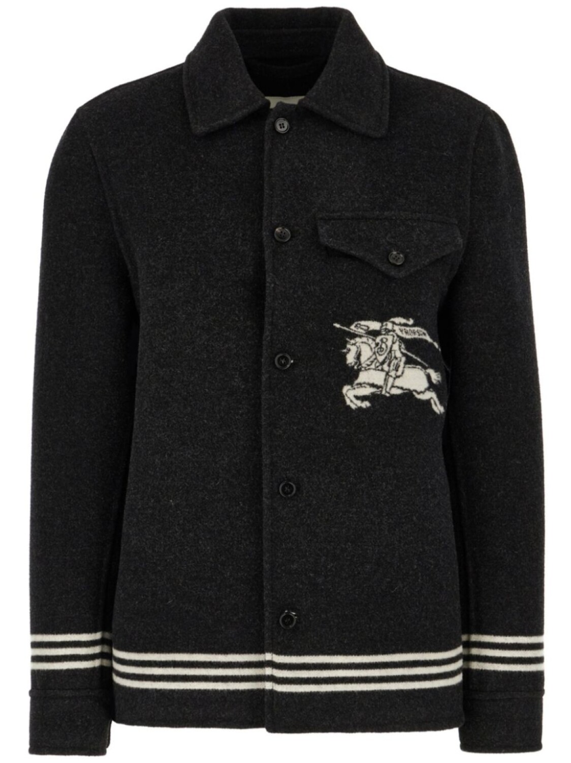 

Куртка из натуральной шерсти EKD Burberry, черный