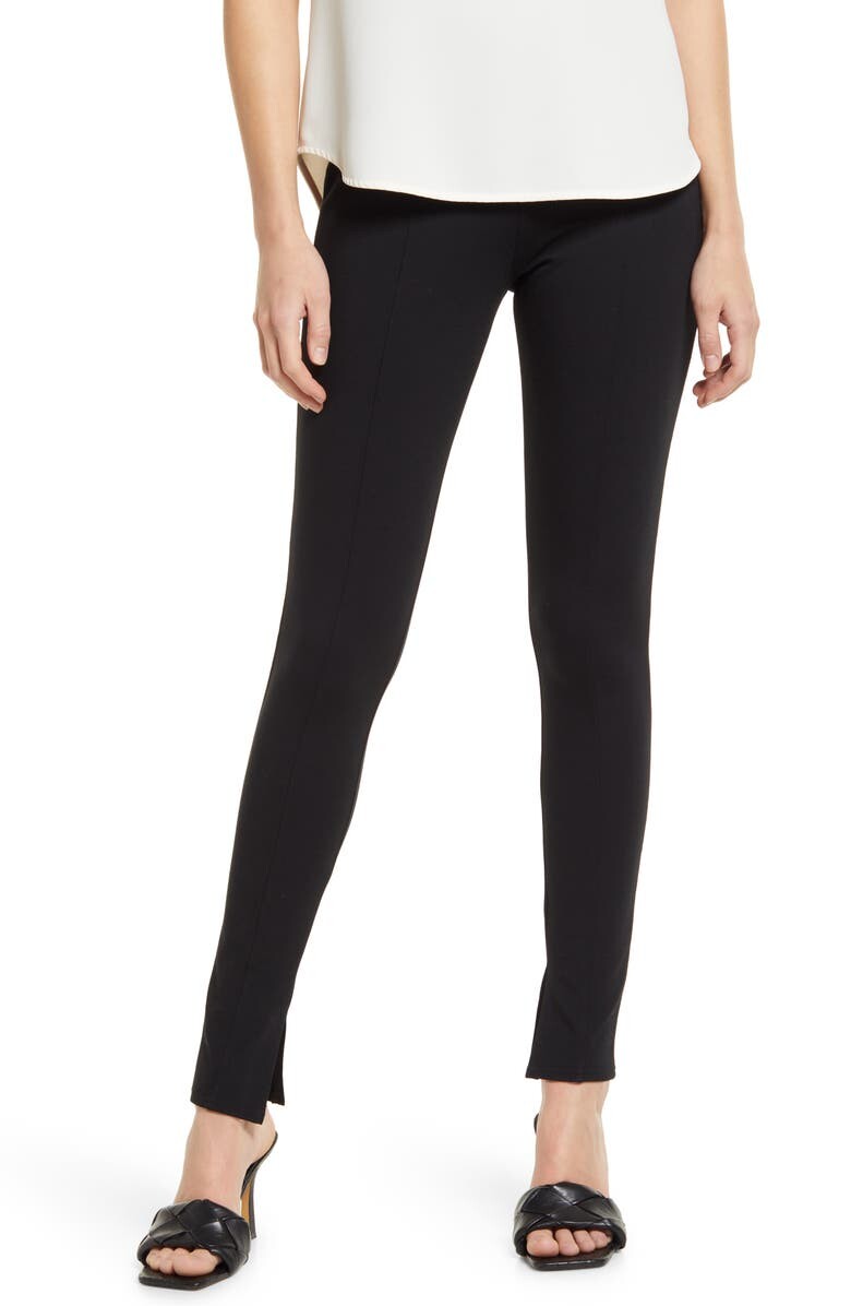 

Леггинсы до щиколотки Essential Ponte NORDSTROM, черный