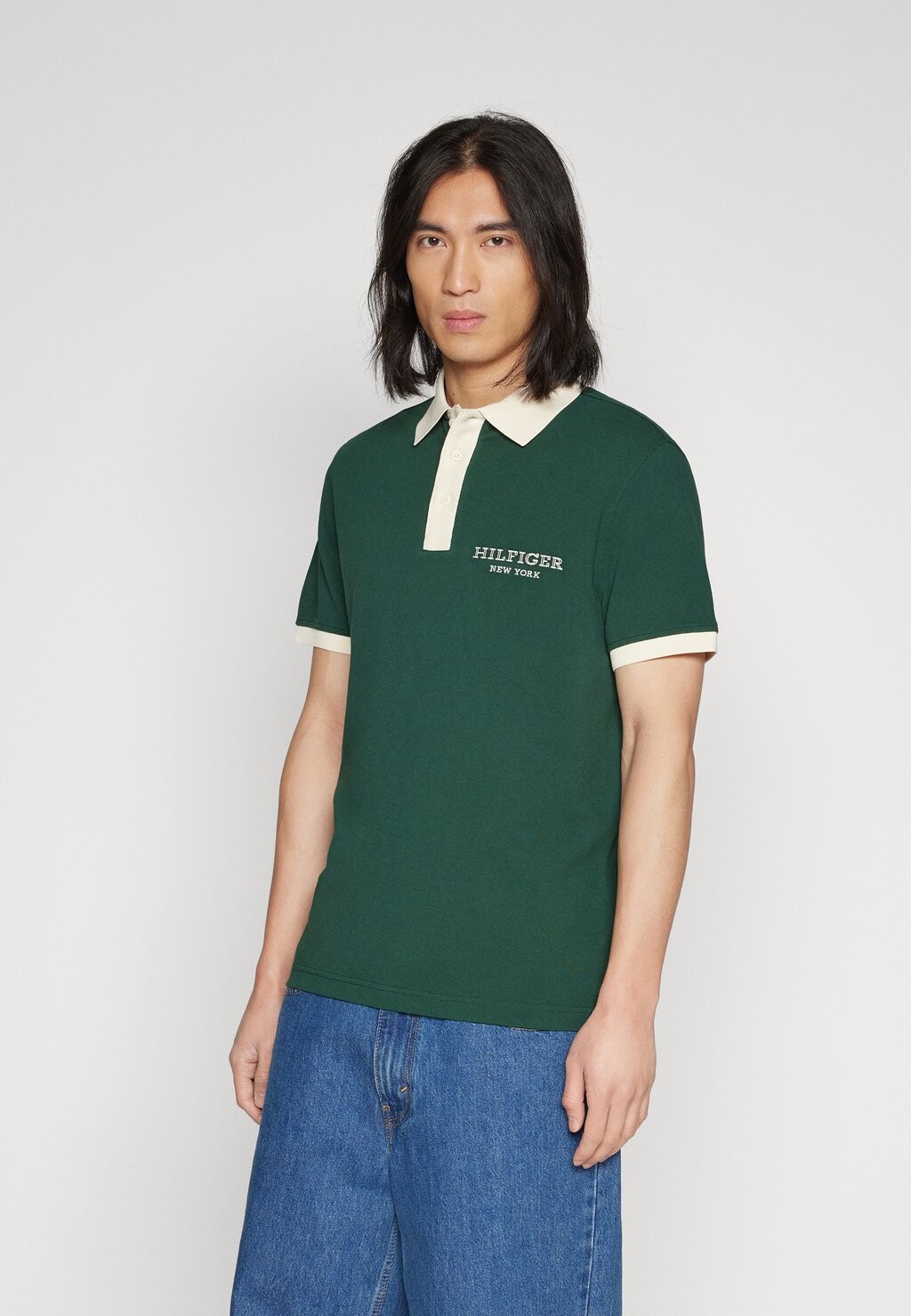 

Рубашка-поло MONOTYPE RINGER REG Tommy Hilfiger, цвет hunter