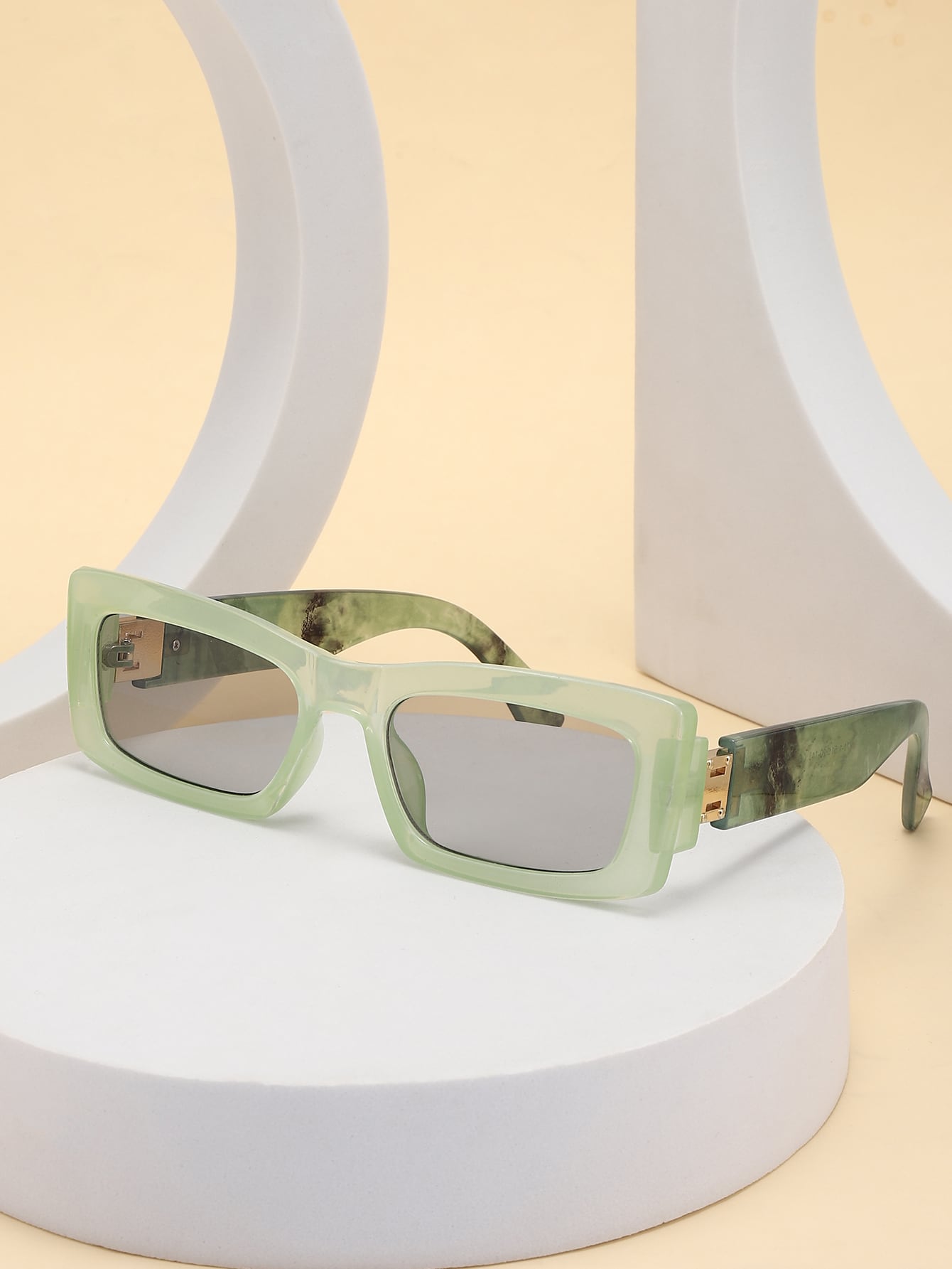 Модные очки в модной прямоугольной квадратной оправе Зеленые очки в стиле бохо