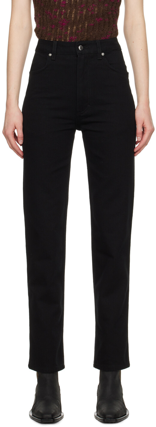 

Черные прямые джинсы Eckhaus Latta
