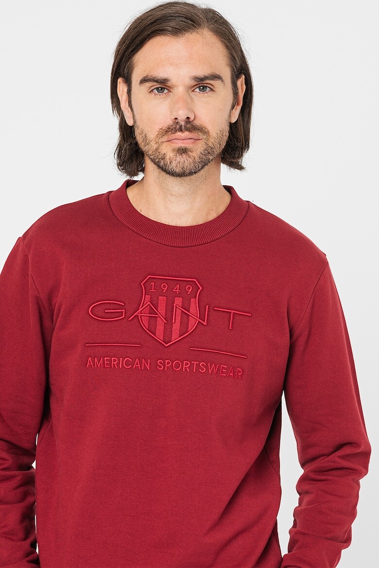 

Хлопковый свитшот Tonal Shield Gant, красный