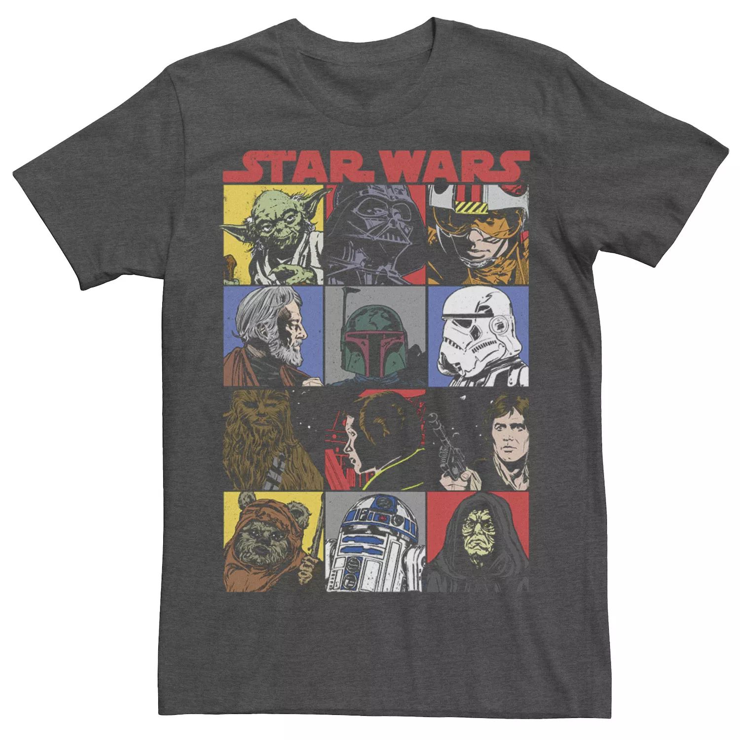 Мужская футболка с героями комиксов и героями мультфильмов Star Wars