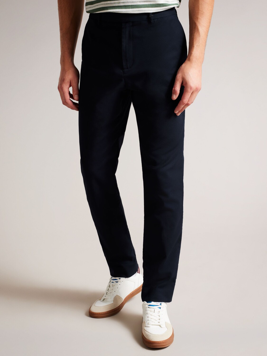 

Узкие брюки чинос Ted Baker Lenard, темно-синие, Синий