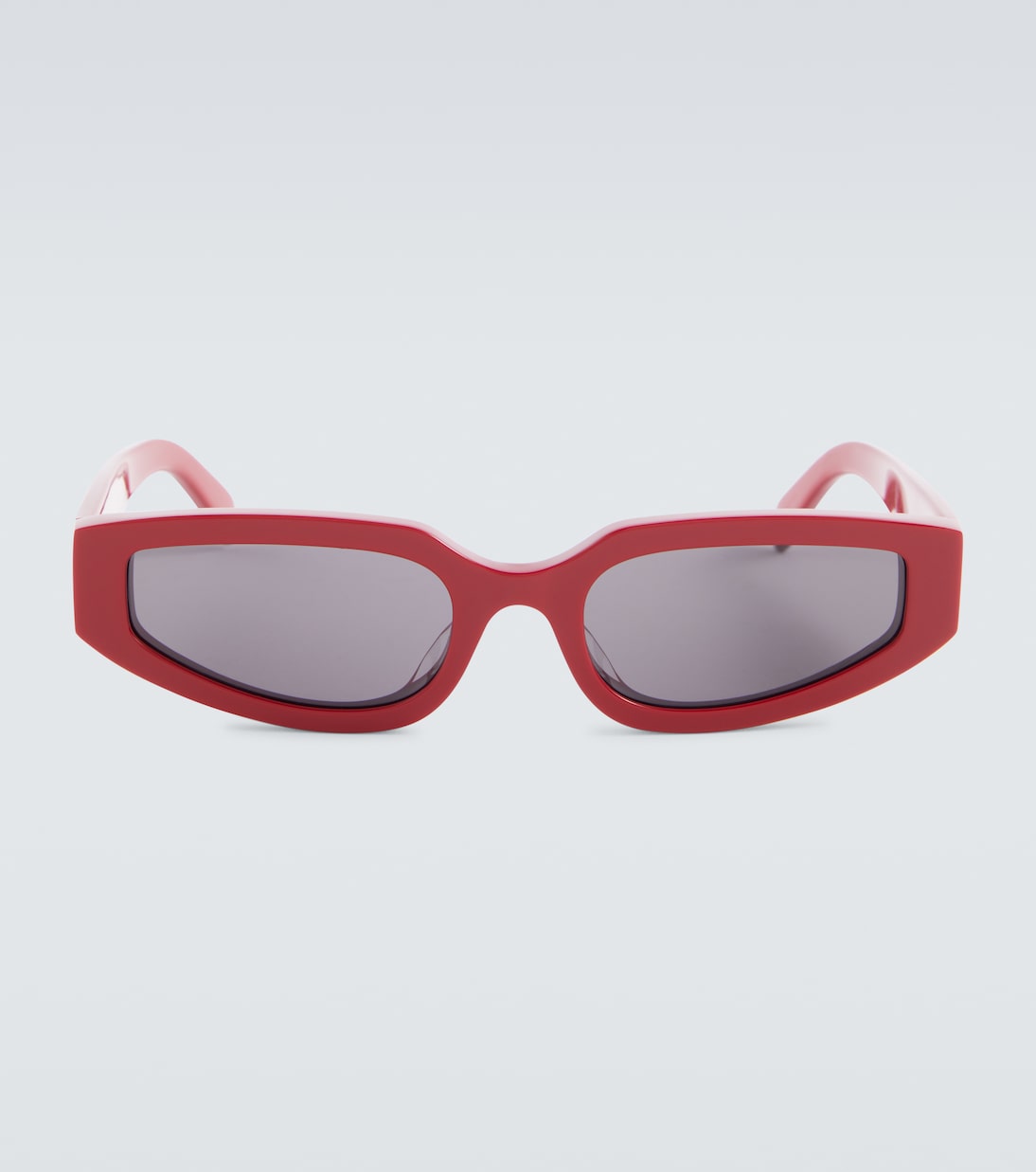 Солнцезащитные очки triomphe овальной формы Celine Eyewear, красный фотографии